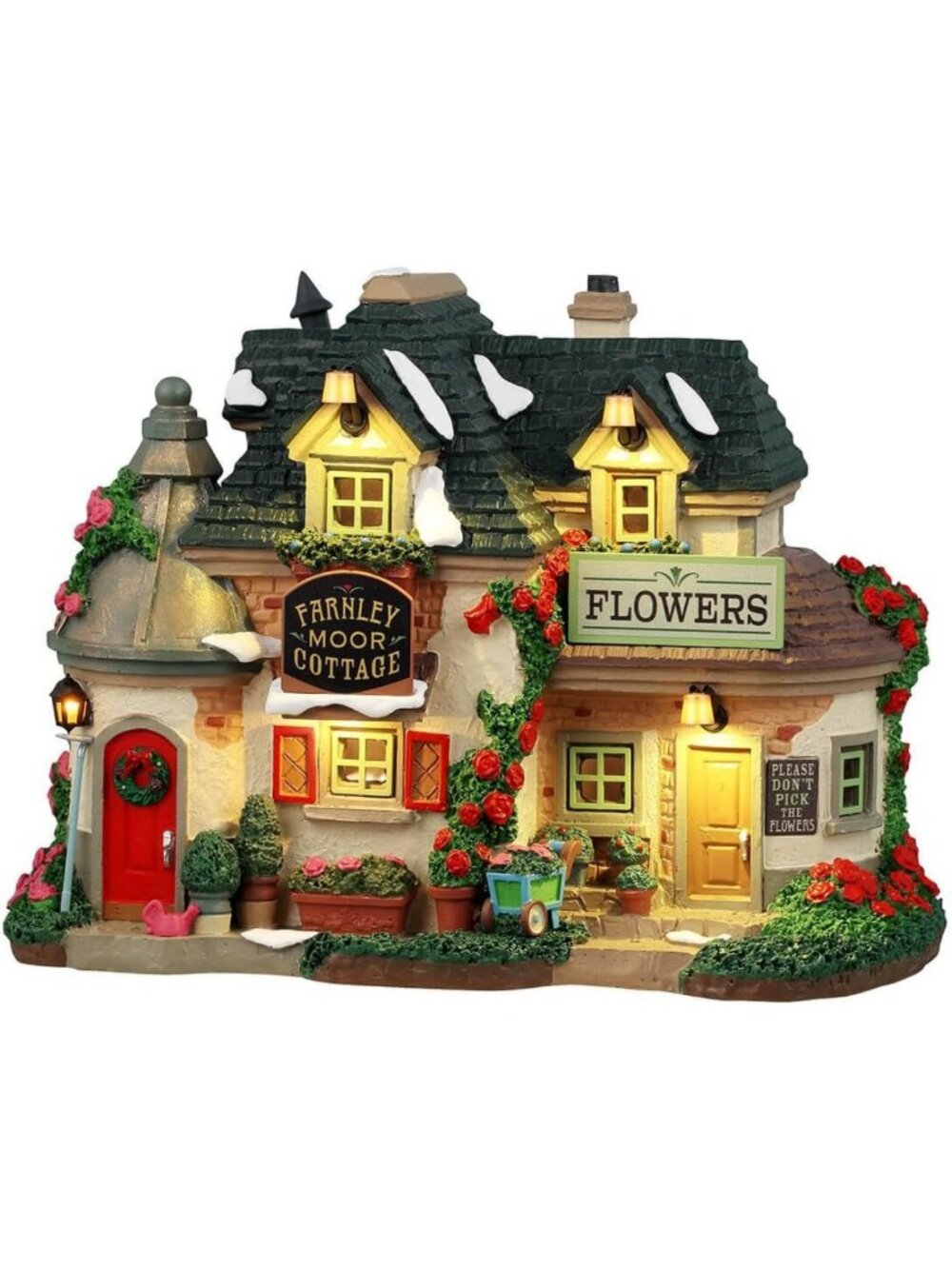 Charming Battery Operated Cottage Decor, Perfect for Holiday Display